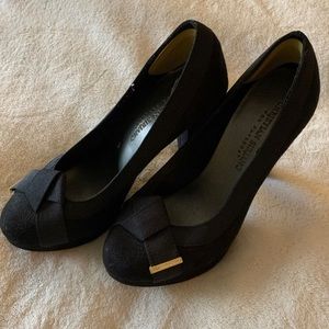 Black Bow Heels